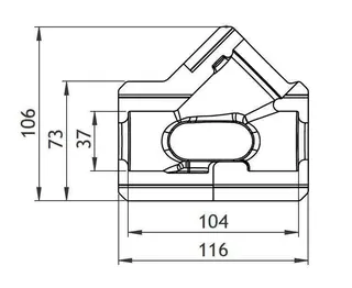 GWK EPP-Box Serie MS-AG DN15 silbergrau f. Kemper 173 2G m. Entleerung J71091730 – Bild 2