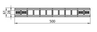 GWK EPP-Rohr DN20 silbergrau - 50% GEG Länge 500mm, mit geom. Klemmung – Bild 2