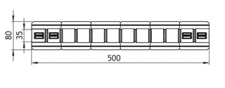 GWK EPP-Rohr DN25 silbergrau - 50% GEG Länge 500mm, mit geom. Klemmung – Bild 2