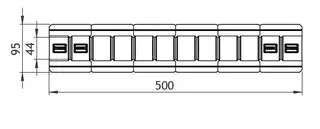 GWK EPP-Rohr DN32 silbergrau - 50% GEG Länge 500mm, mit geom. Klemmung – Bild 2