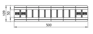 GWK EPP-Rohr DN40 silbergrau - 50% GEG Länge 500mm, mit geom. Klemmung – Bild 2