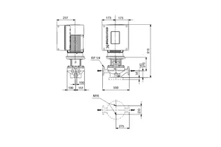 GRUNDFOS Elektr. ger. Trockenläuferpumpe TPE 100-360/2 A-F-A-BQQE-PWB – Bild 2