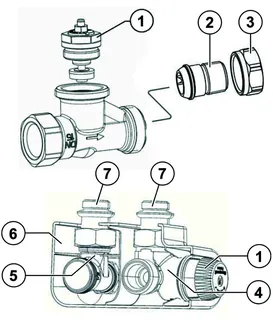 Resideo Thermostatventil Kombi-TRV Messing vernickelt, Axial, DN10 – Bild 5