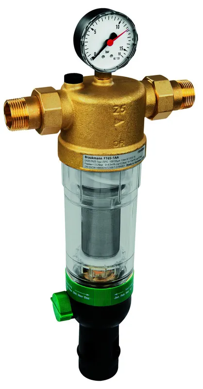 Resideo Hauswasser-Feinfilter F76S Messing, AD, R2