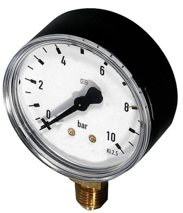Resideo Manometer M39M G 1/4, 63mm, unten, Teilung 0-10bar