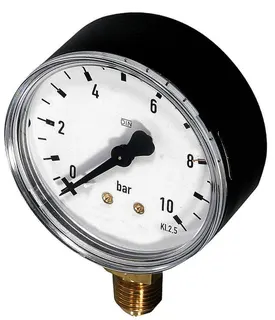 Resideo Manometer M39M G 1/4, 63mm, unten, Teilung 0-10bar
