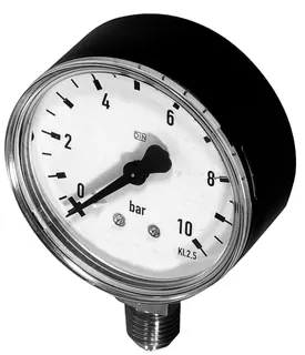 Resideo Manometer M39M G 1/4, 63mm, unten, Teilung 0-10bar – Bild 3