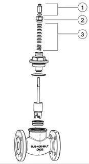 Resideo Zweiwegeventil DF-B-NI Sphäroguss, PN16, Flansch DN40, kvs 25 – Bild 5
