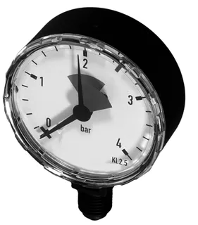 Resideo Manometer MF 126 0-4 bar, 63mm, Anschluss unten G 1/4 – Bild 3