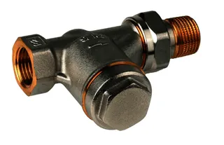 Resideo Rücklaufverschraubung Veramax Messing vernickelt, Durchgang, 1/2"