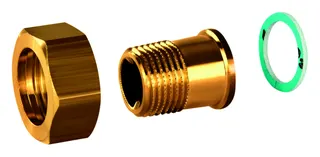 Resideo Anschlussverschraubung O-F AG-Tülle R 3/8 G 1/2 fl. dicht.