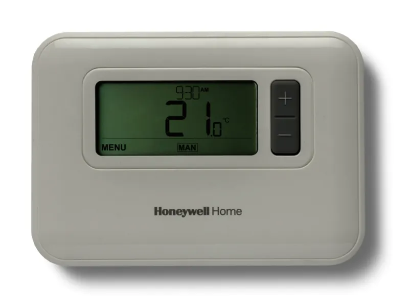 Resideo Raumthermostat T3 verdrahtet mit Umschaltkontakt, weiß
