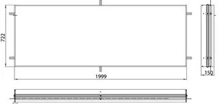 Einbaurahmen 2000er zu design4YOU LED-SPS m. waagerechter Bel. – Bild 2