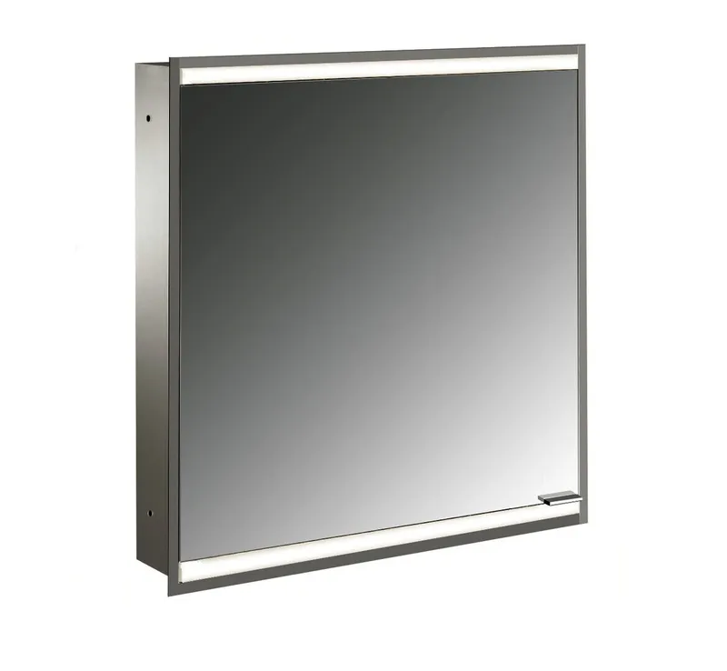 Emco Lichtspiegelschrank prime 2 06131 Unterputz, 1trg. 600 mm alu.