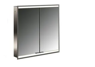 Emco Lichtspiegelschrank prime 2 05133 Unterputz, 2trg. 600 mm alu.