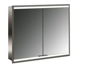 Emco Lichtspiegelschrank prime 2 06034 Unterputz, 2trg. 800 mm alu.