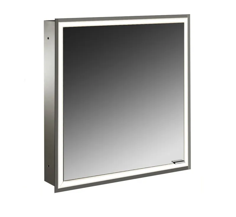 Emco Lichtspiegelschrank prime 06069 Unterputz, 1trg. 600 mm alu.