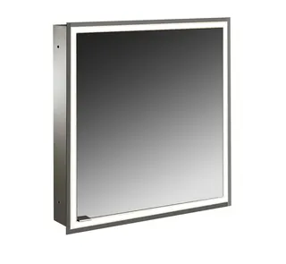 Emco Lichtspiegelschrank prime 05070 Unterputz, Anschlag rechts 600 mm alu.