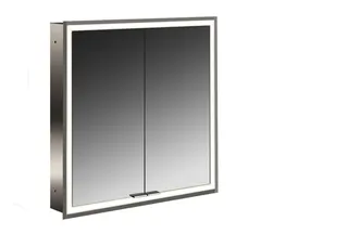 Emco Lichtspiegelschrank prime 05071 Unterputz, 2trg. 600 mm alu.