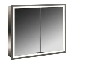 Emco Lichtspiegelschrank prime 05172 Unterputz, 2trg. 800 mm alu.