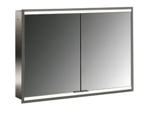 Emco Lichtspiegelschrank prime 2 05055 Unterputz, 2trg. 1000 mm alu.