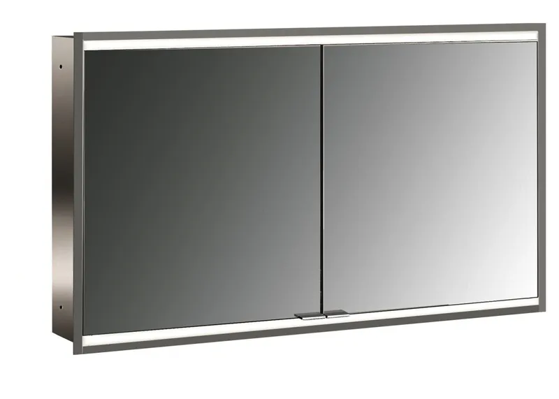 Emco Lichtspiegelschrank prime 2 05056 Unterputz, 2trg. 1200 mm alu.