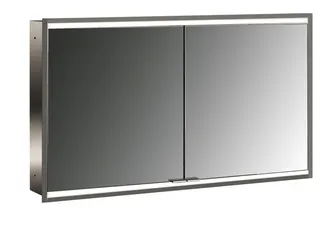 Emco Lichtspiegelschrank prime 2 05056 Unterputz, 2trg. 1200 mm alu.