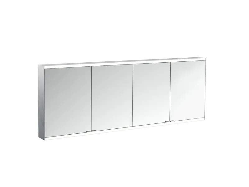 LED-SPS, ALU, AP, 4-türig, 1800mm design4YOU 2.0, waag.Bel.,RWweiß,Lichtp.