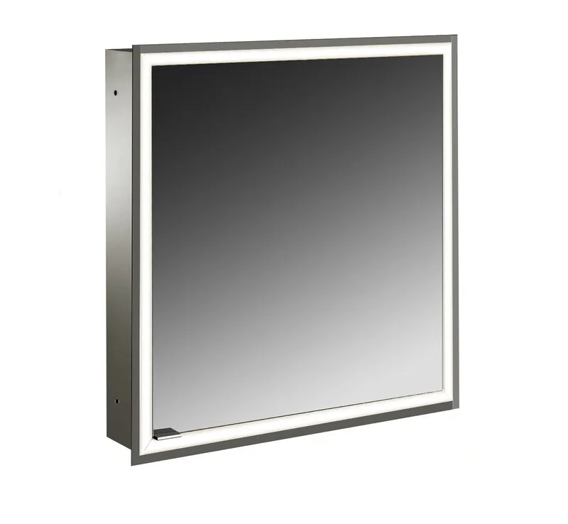 LED-SPS, ALU, UP, 1-türig, 600mm, TA rechts design4YOU 2.0, uml. Bel.,RWweiß,Lichtp.