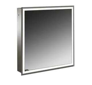 LED-SPS, ALU, UP, 1-türig, 600mm, TA rechts design4YOU 2.0, uml. Bel.,RWweiß,Lichtp.