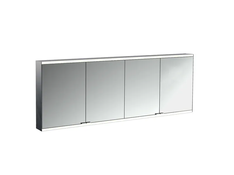 LED-SPS, ALU, AP, 4-türig, 1800mm design4YOU 2.0, waag. Bel.,RW SP,Lichtp.