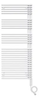 Zehnder HTW Forma Asym, links, elektr. IHC LFASL120050ECZD 1289x91x498 RAL 9016