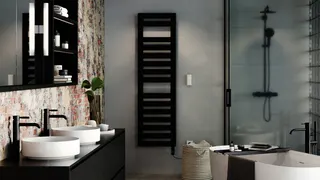 Zehnder Design-Heizkörper Metropolitan Spa elektr.IHC METSS180060ECZD 1878x70x600 Black Matt – Bild 2