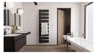 Zehnder Design-Heizkörper Roda Duo, links, elektr. ROIL-150-60/GD 1509x80x550, Anthracite – Bild 5