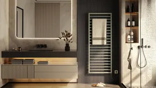 Zehnder Design-Heizkörper Subway elektr. IHE SUBSS130045EAZD 1311x70x455 RAL 9016 – Bild 2
