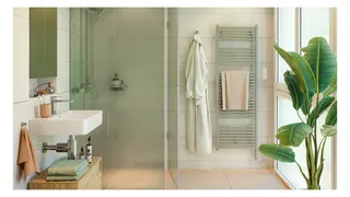 Zehnder Design-Heizkörper Zeno, elektrisch IHC ZNZSS080050ECZD 916x70x505 RAL 9016 – Bild 4