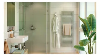Zehnder Design-Heizkörper Zeno, elektrisch IHE ZNZSS080045EAZD 838x30x450 RAL 9016 – Bild 4