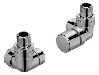 Zehnder Zubehör Ventilkörper Set Typ E M30x15 Winkeleckform rechts White Matt