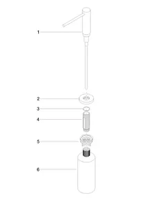 Dornbracht Spender mit Rosette SERIENNEUTRAL 82444970 Chrom – Bild 4
