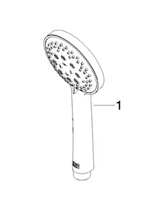 Dornbracht Handbrause SERIENNEUTRAL 28018979 Chrom gebürstet – Bild 4