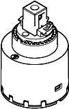 Dornbracht Kartusche schwarz ERSATZTEILE 90150504500 D 35 x 52 mm – Bild 2