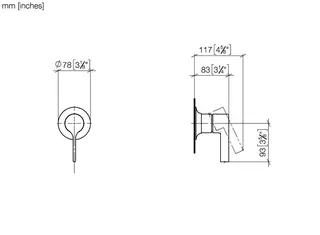 Dornbracht UP-EHM mit Abdeckplatte VAIA 36060809 Messing gebürstet (23kt Gold) – Bild 3