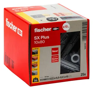 Dübel SX Plus 10x80 Paket mit 25 Stück – Bild 2