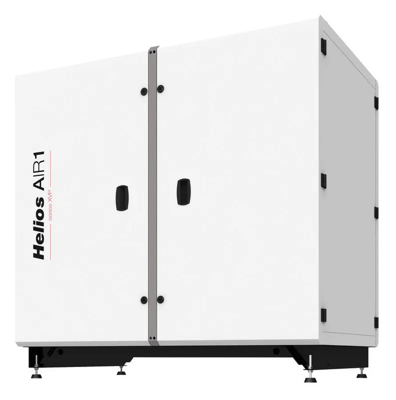 Helios AIR1 XVP 2500 Lüftungsgerät, Kreuzgegenstrom-Waschtisch, stehend, Vertikal