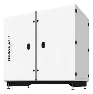 Helios AIR1 XVP 2500 Lüftungsgerät, Kreuzgegenstrom-Waschtisch, stehend, Vertikal