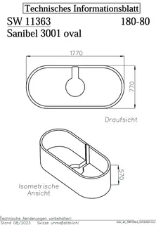 sanibel-Wannenträger für sanibel 3001- Acryl-Badewanne oval DU-A23 1800x800mm – Bild 2