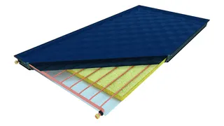 comfort-Flachkollektor Typ CS 350 hochkant 2,5qm anthrazit eloxiert