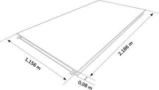 comfort-Flachkollektor Typ CS 350 hochkant 2,5qm anthrazit eloxiert – Bild 2