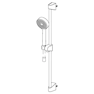 Wandst.garnitur HANSABASICJET ECO 4478 1-strahlig chr – Bild 3