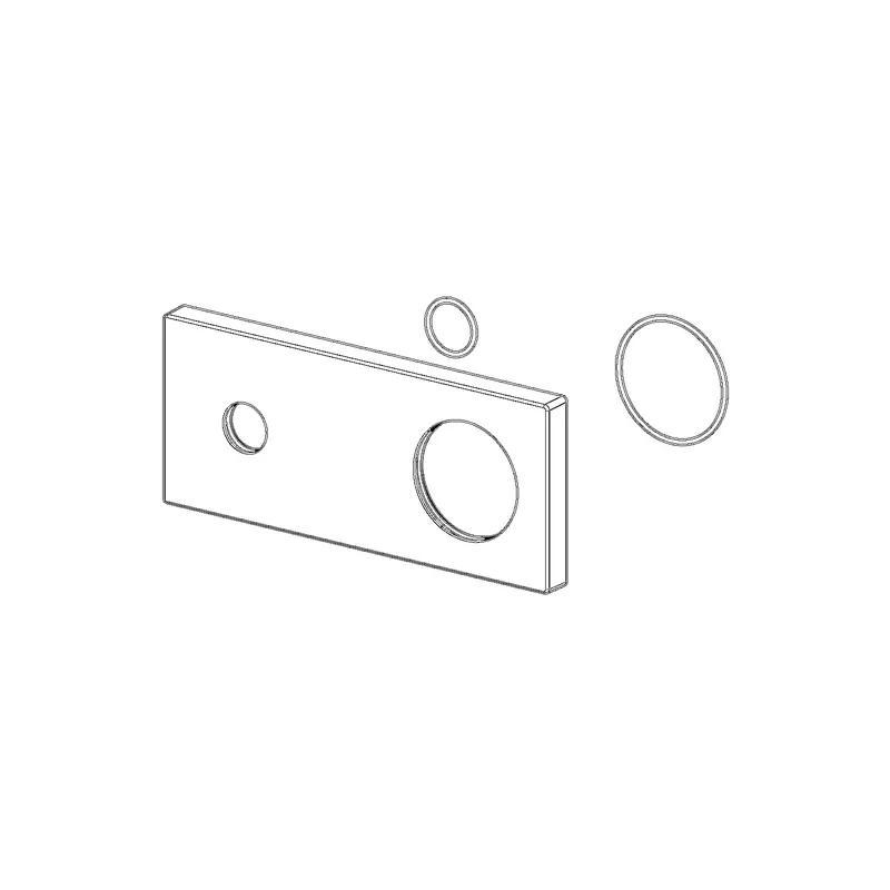 Hansa Abdeckplatte Oras Group 1008244V 175x75 mm chr